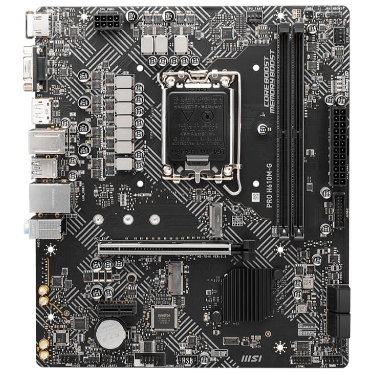 Motherboard MSI PRO H610M-G (LGA1700, H610, DDR5, USB3.2, SATA3) - Image 2
