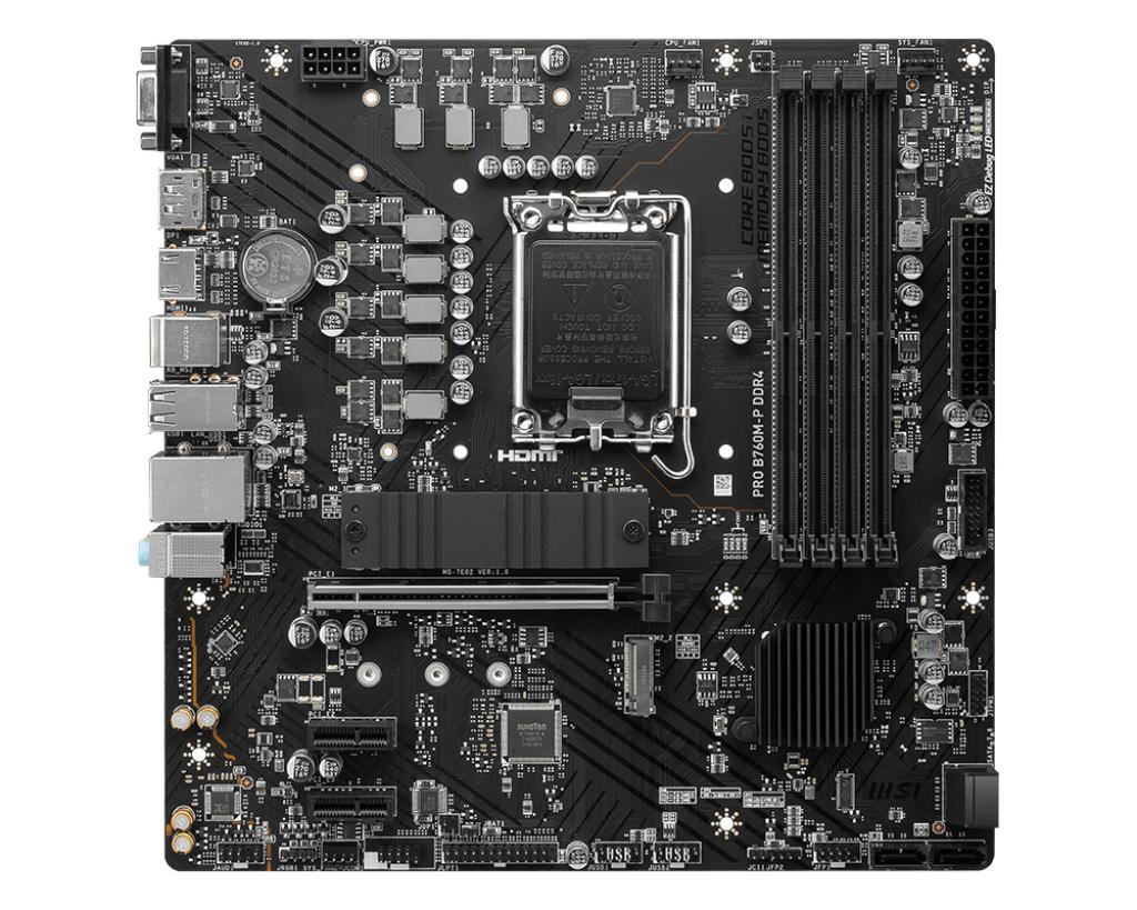 Motherboard MSI PRO B760M-P DDR4 (LGA1700, B760M-P, DDR4, USB3.2) - Image 2