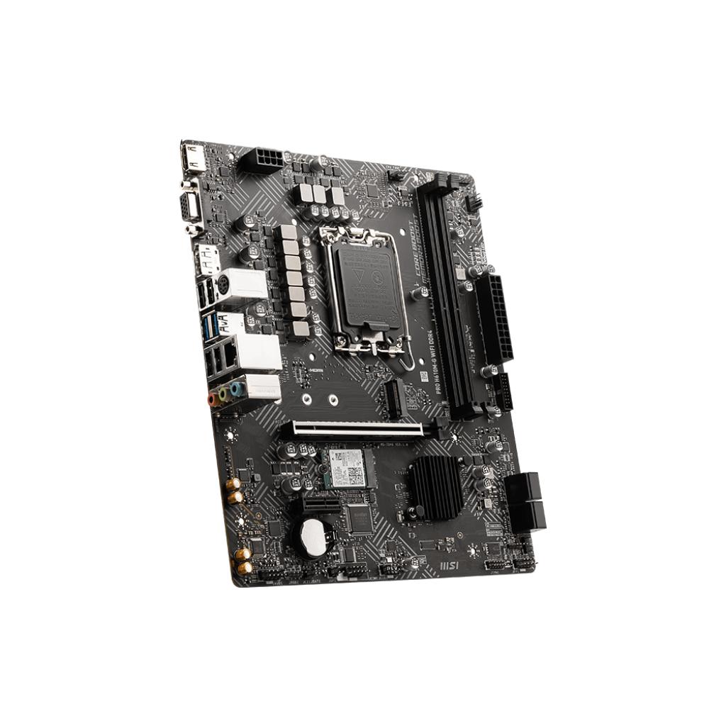 Motherboard MSI PRO H610M-G WIFI DDR4 (LGA1700, H610, DDR4, USB3.2) - Image 4