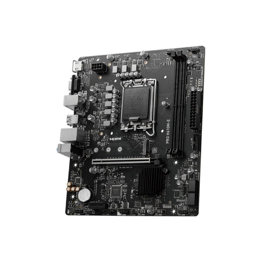 Motherboard MSI PRO H610M-E (LGA1700, H610, DDR5, USB3.2, SATA3) - Image 3