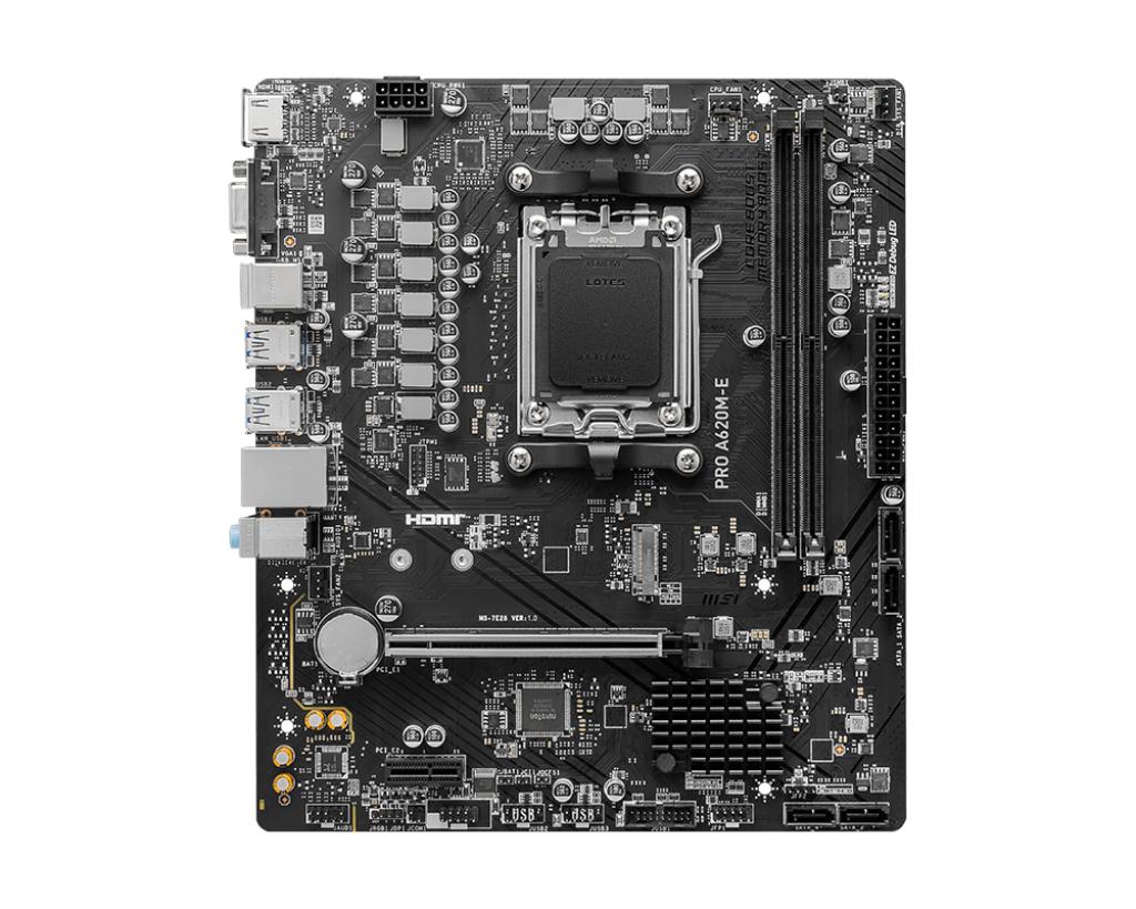 Motherboard MSI PRO A620M-E (AM5, AMD, A620, DDR5, USB3.2, SATA3) - Image 3