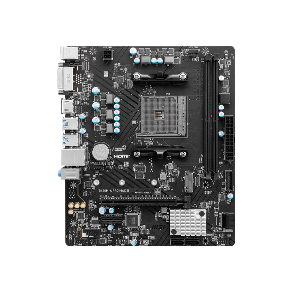 Motherboard MSI B450M A PRO MAX II (AM4, AMD, B450, DDR4, USB3.2, SATA3) - Image 3