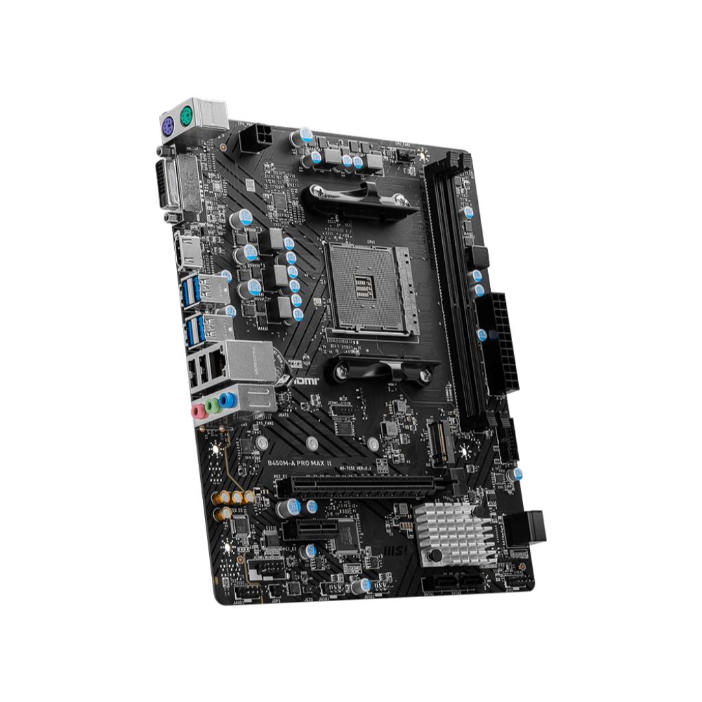 Motherboard MSI B450M A PRO MAX II (AM4, AMD, B450, DDR4, USB3.2, SATA3) - Image 4