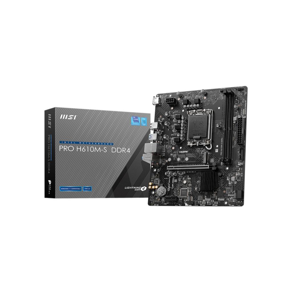 Motherboard MSI PRO H610M-S DDR4 (LGA1700, H610, DDR4, USB3.2, SATA3) - Image 2