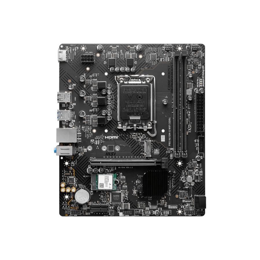 Motherboard MSI PRO H610M-S WIFI DDR4 (LGA1700, H610, DDR4, USB3.2, SATA3) - Image 3