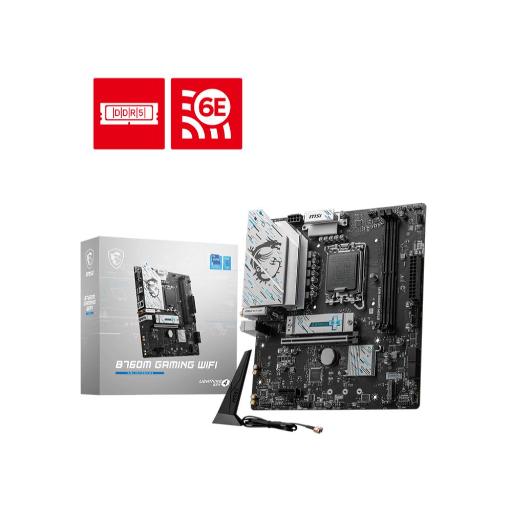 Motherboard MSI B760M GAMING WIFI (LGA1700, B760, DDR5, USB3.2, SATA3) - Image 2