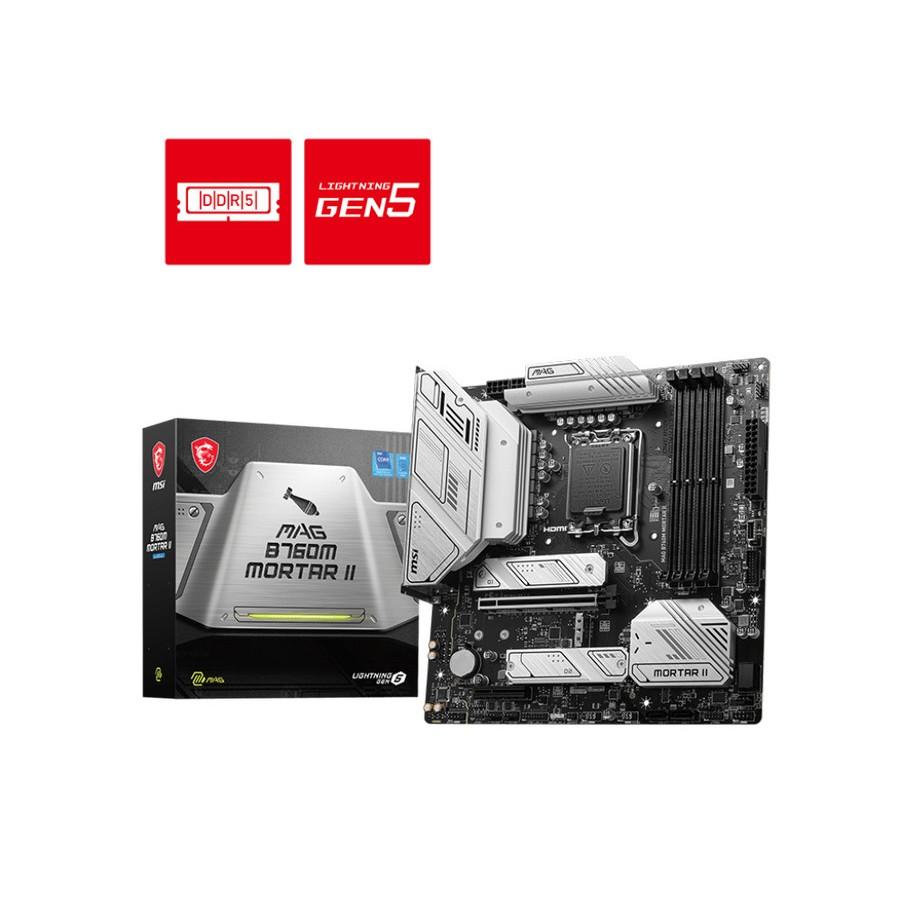 Motherboard MSI MAG B760M MORTAR II (LGA1700, B760, DDR5,USB3.2, SATA) - Image 2