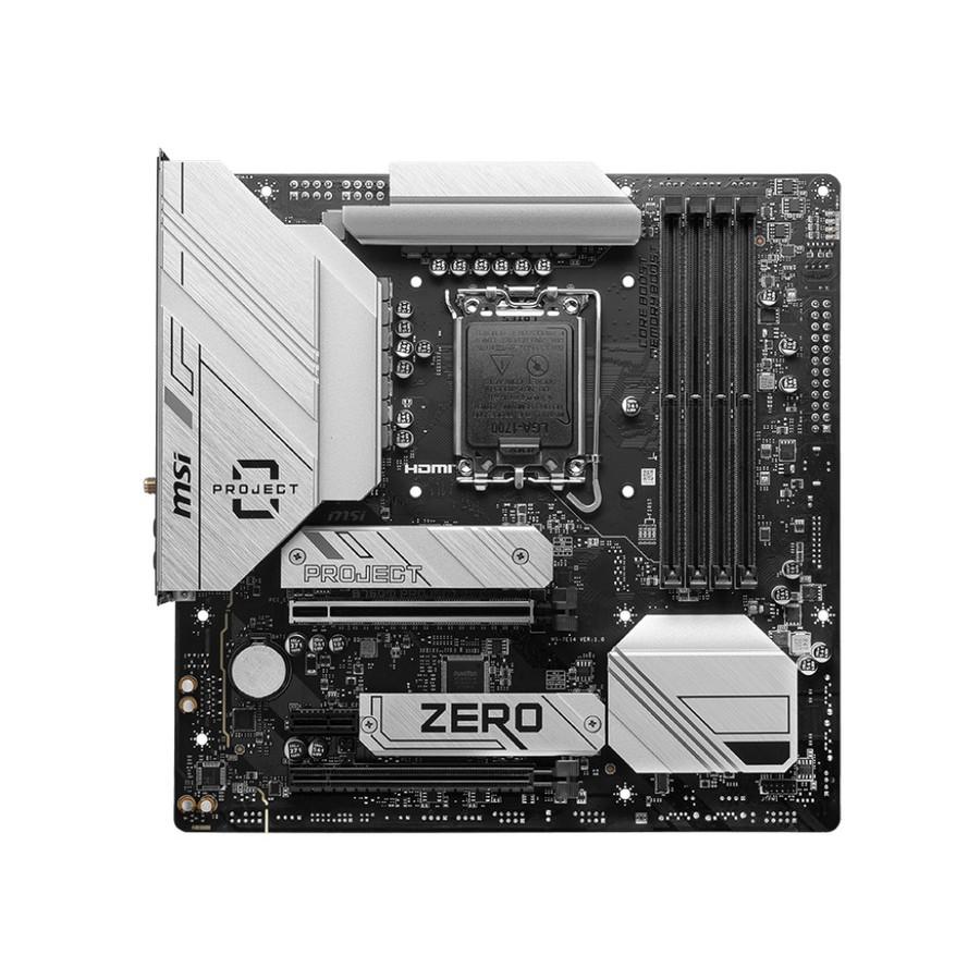 Motherboard MSI B760M PROJECT ZERO (LGA1700, B760, DDR5, USB3.2,SATA3) - Image 2