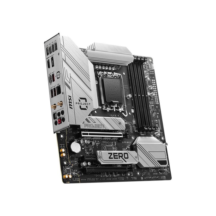 Motherboard MSI B760M PROJECT ZERO (LGA1700, B760, DDR5, USB3.2,SATA3) - Image 3