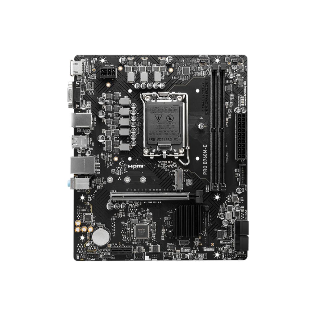 Motherboard MSI PRO B760M-E (LGA1700, B760, DDR5, USB3.2, SATA3) - Image 3