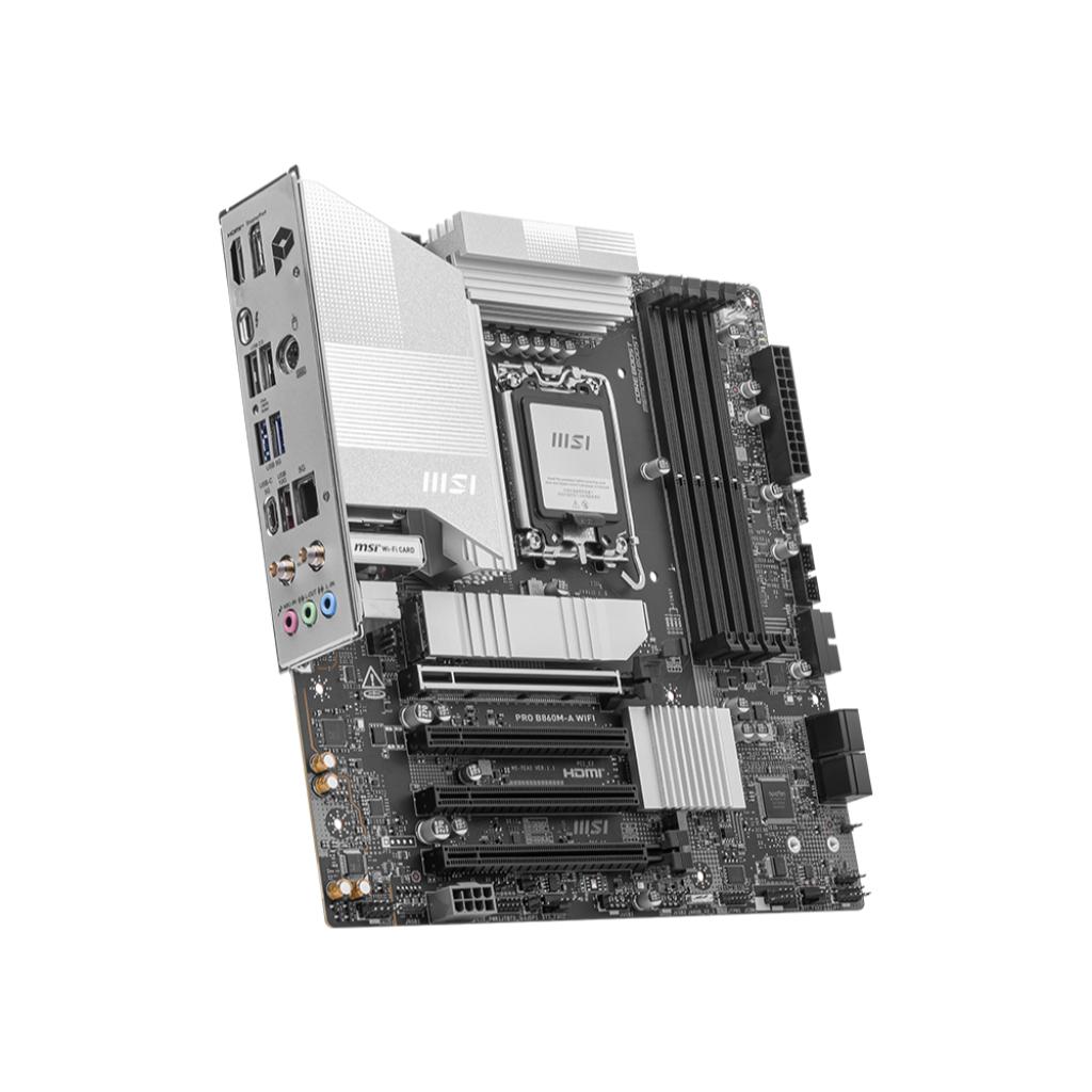 Motherboard MSI PRO B860M-A WIFI (LGA1851, B860, DDR5, USB3.2, SATA3) - Image 3