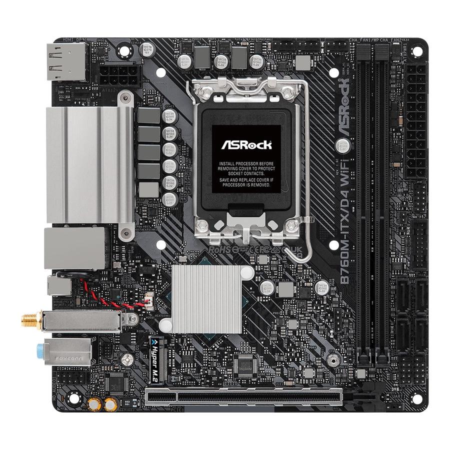 Motherboard Asrock B760M-ITX/D4 WiFi (LGA1700,B760,DDR4,USB3.2,SATA 3) - Image 2