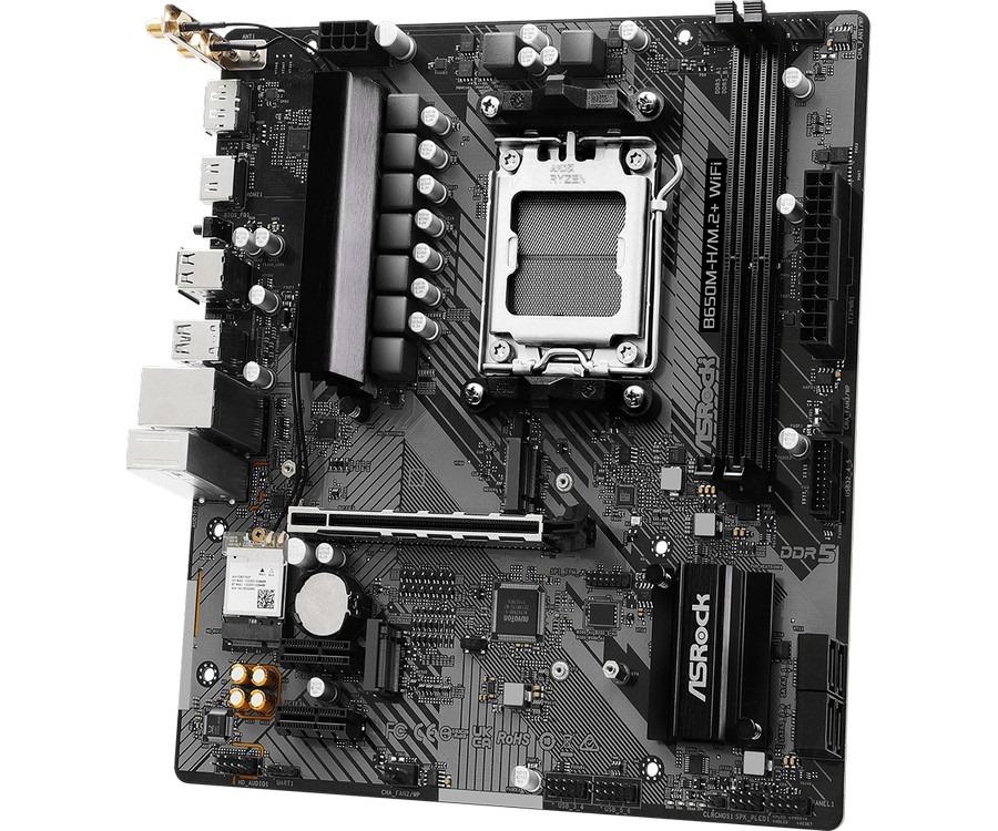 Motherboard ASROCK B650M-H/M.2+ WiFi (AM5, AMD, B650, DDR5, USB3.2, SATA3) - Image 2