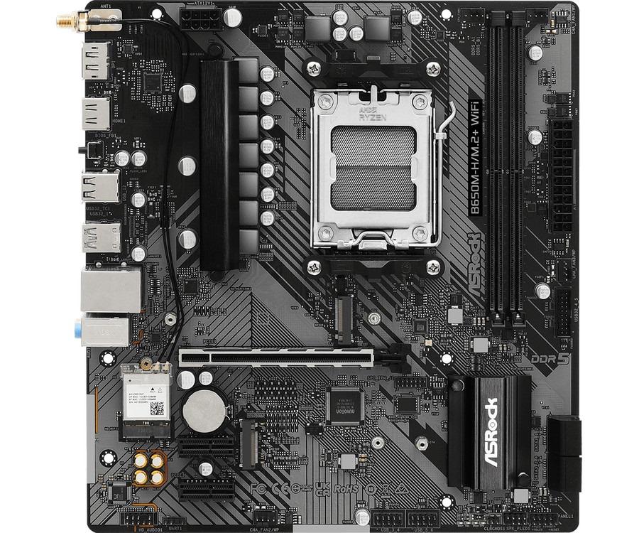 Motherboard ASROCK B650M-H/M.2+ WiFi (AM5, AMD, B650, DDR5, USB3.2, SATA3) - Image 4