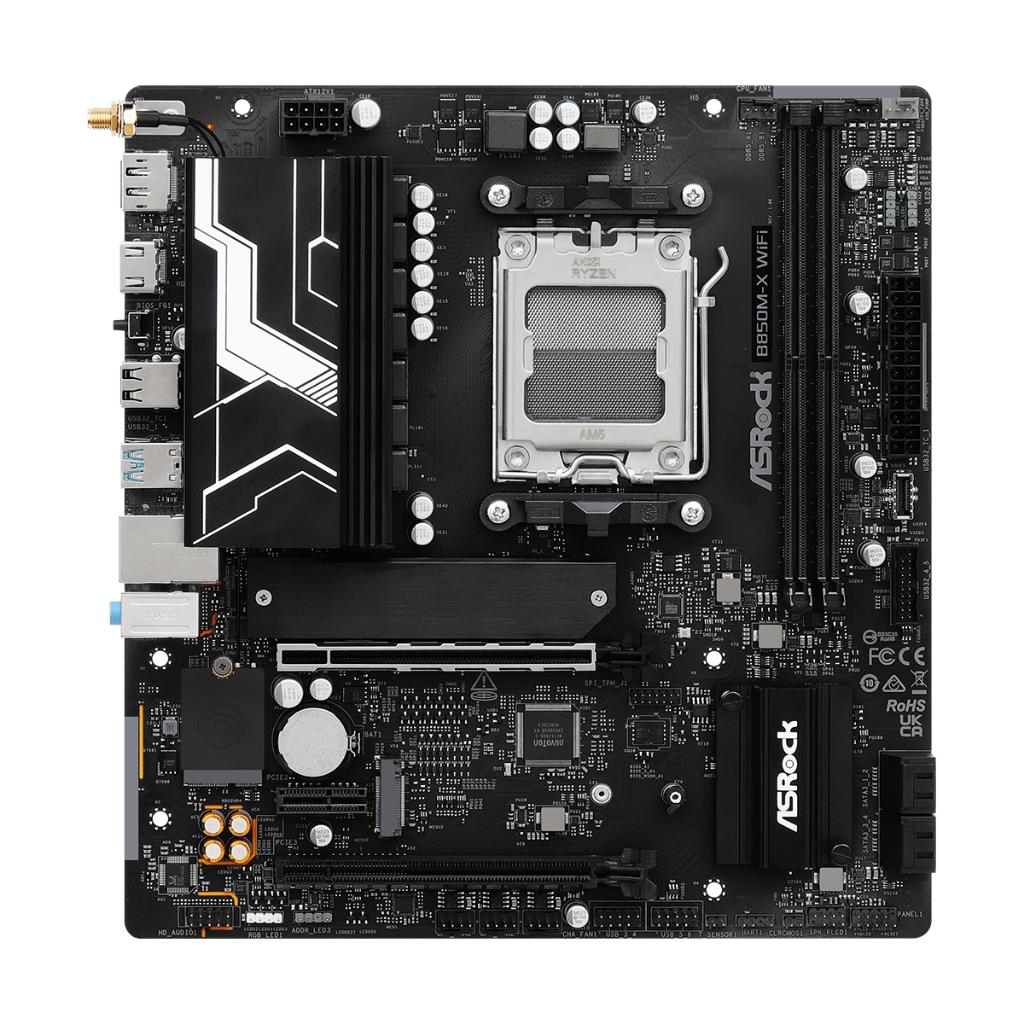 Motherboard ASROCK B850M-X WIFI (AM5, B850, DDR5, USB3.2, SATA3) - Image 2