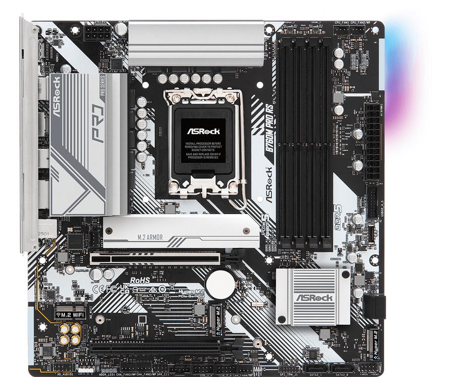 Motherboard ASROCK B760M PRO RS (LGA1700, B760M , DDR5, USB3.2) - Image 2