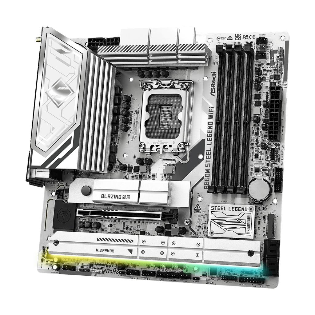 Motherboard ASROCK B860M Steel Legend WiFi (LGA1851, B860, DDR5, USB3.2, SATA3) - Image 3