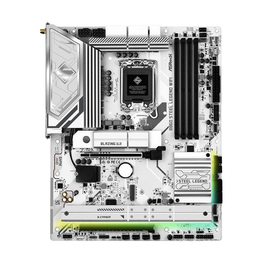 Motherboard ASROCK B860 Steel Legend WiFi (LGA1851, B860, DDR5, USB3.2, SATA3) - Image 2