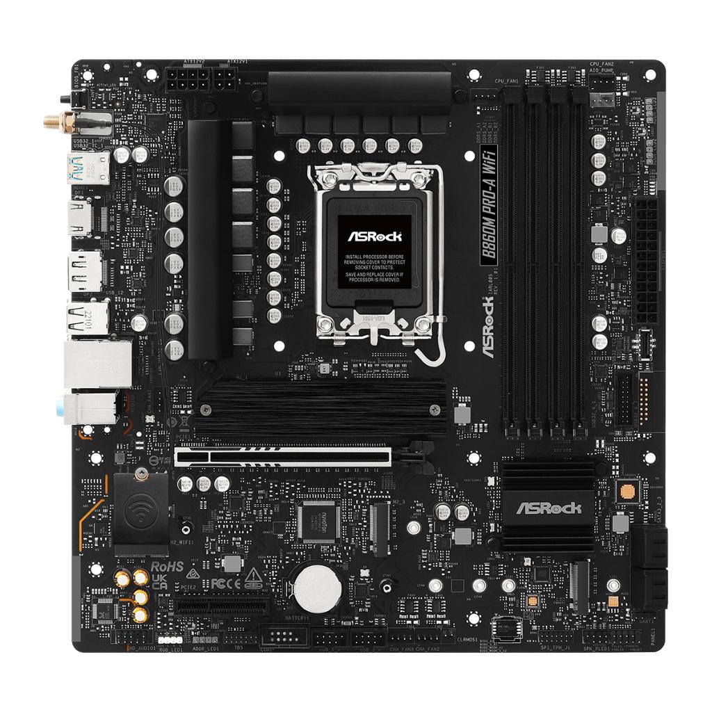 Motherboard ASROCK B860M Pro-A WiFi (LGA1851, B860, DDR5, USB3.2, SATA3) - Image 2
