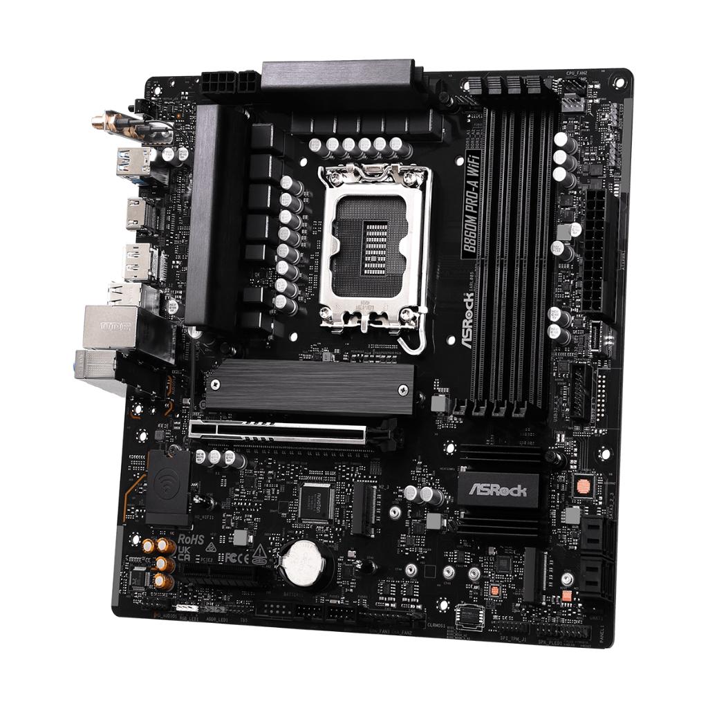 Motherboard ASROCK B860M Pro-A WiFi (LGA1851, B860, DDR5, USB3.2, SATA3) - Image 3