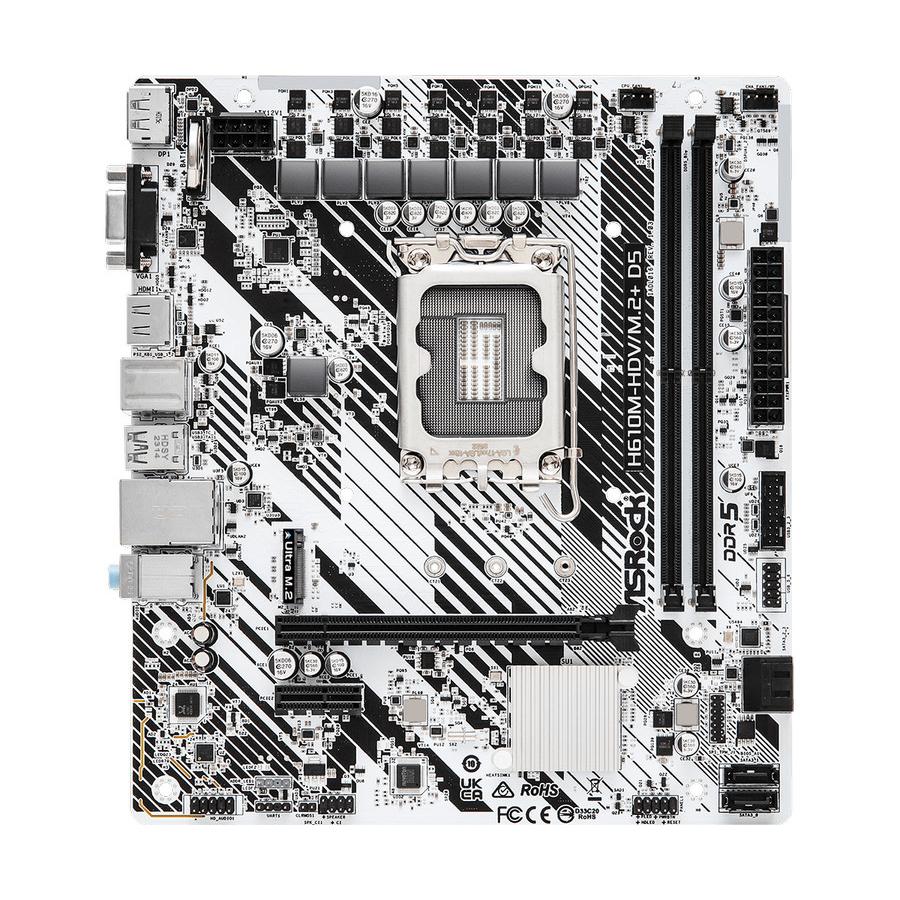 Motherboard ASROCK H610M-HDV/M.2+ D5 (LGA1700,H610,DDR5,USB3.2,SATA3) - Image 3