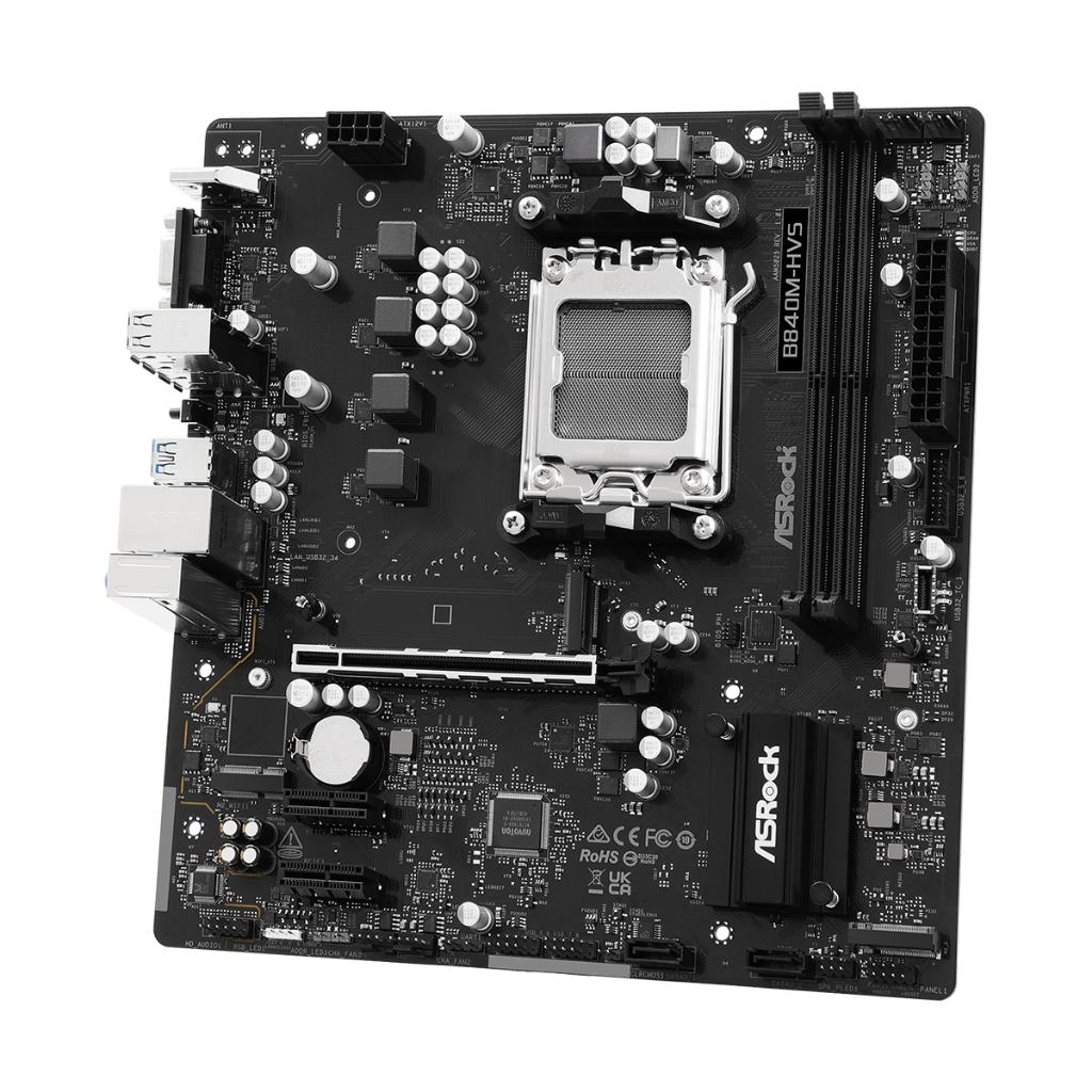 Motherboard ASROCK B840M-HVS (AM5, AMD, B840, DDR5, USB3.2, SATA3) - Image 3
