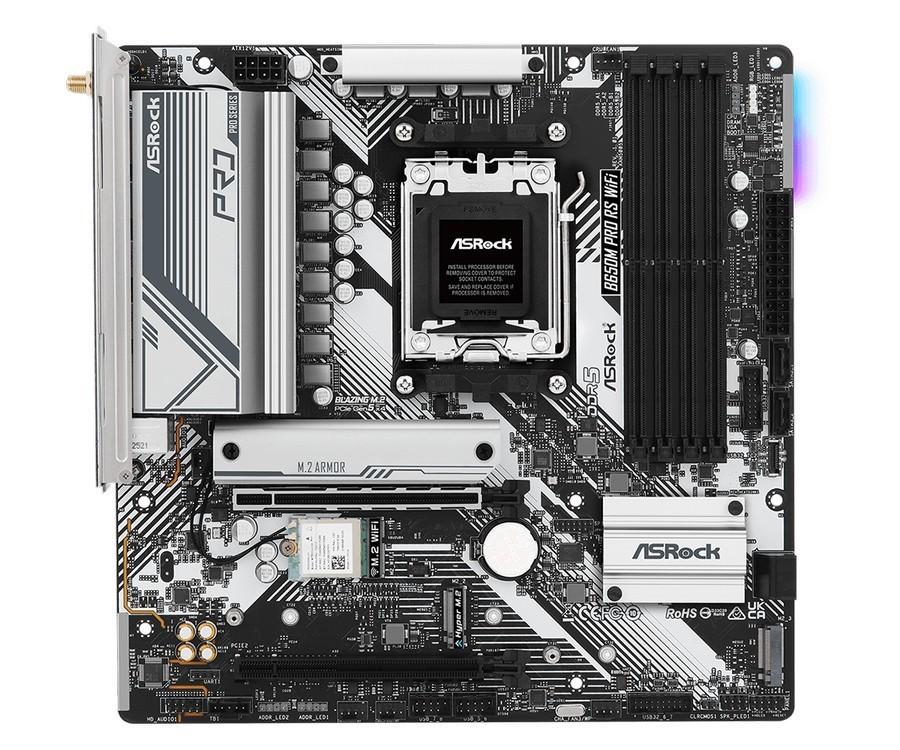 Motherboard ASROCK B650M PRO RS WiFi (AM5, AMD, B650, DDR5, SATA3) - Image 3
