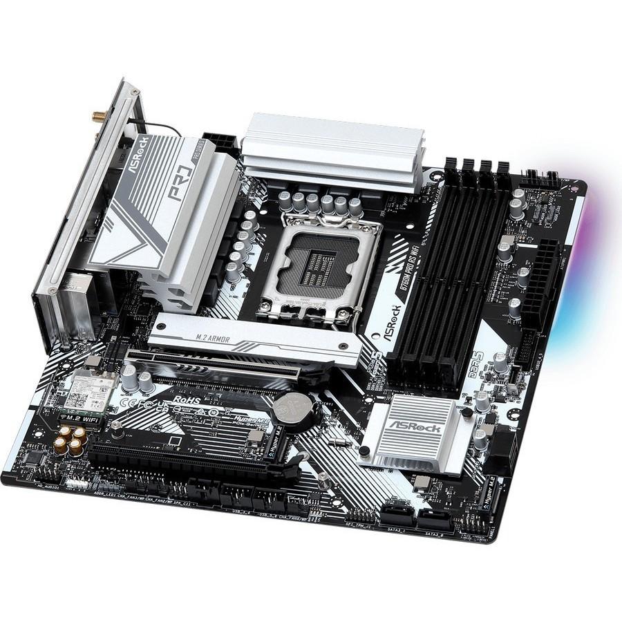Motherboard ASROCK B760M PRO RS WiFi (LGA1700, B760, DDR5, USB3.2, SATA3) - Image 3