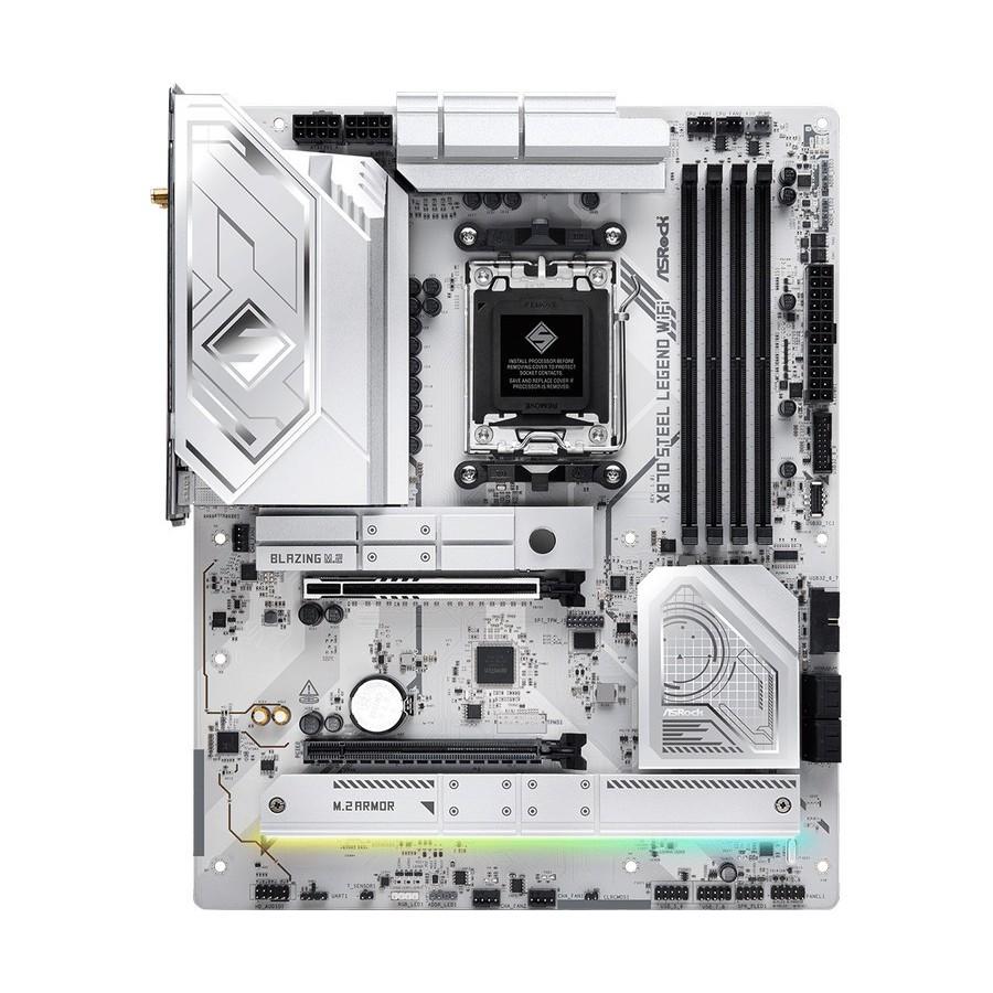 Motherboard ASROCK X870 Steel Legend WiFi (AM5, AMD, X870, DDR5, USB3.2, SATA3) - Image 2