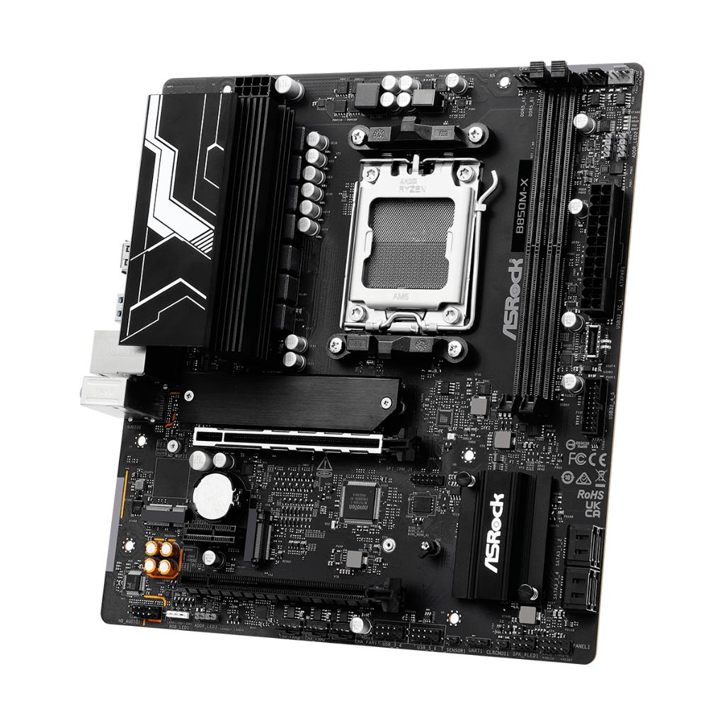 Motherboard ASROCK B850M-X (AM5, B850, DDR5, USB3.2, SATA3) - Image 3