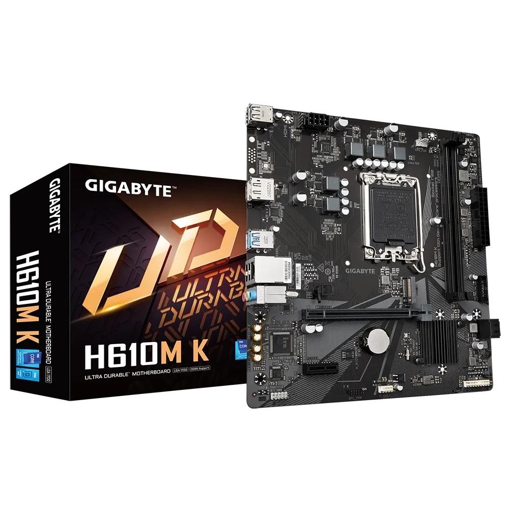 Motherboard Gigabyte H610M K V2 (LGA1700, H610, DDR5, USB3.2) - Image 2