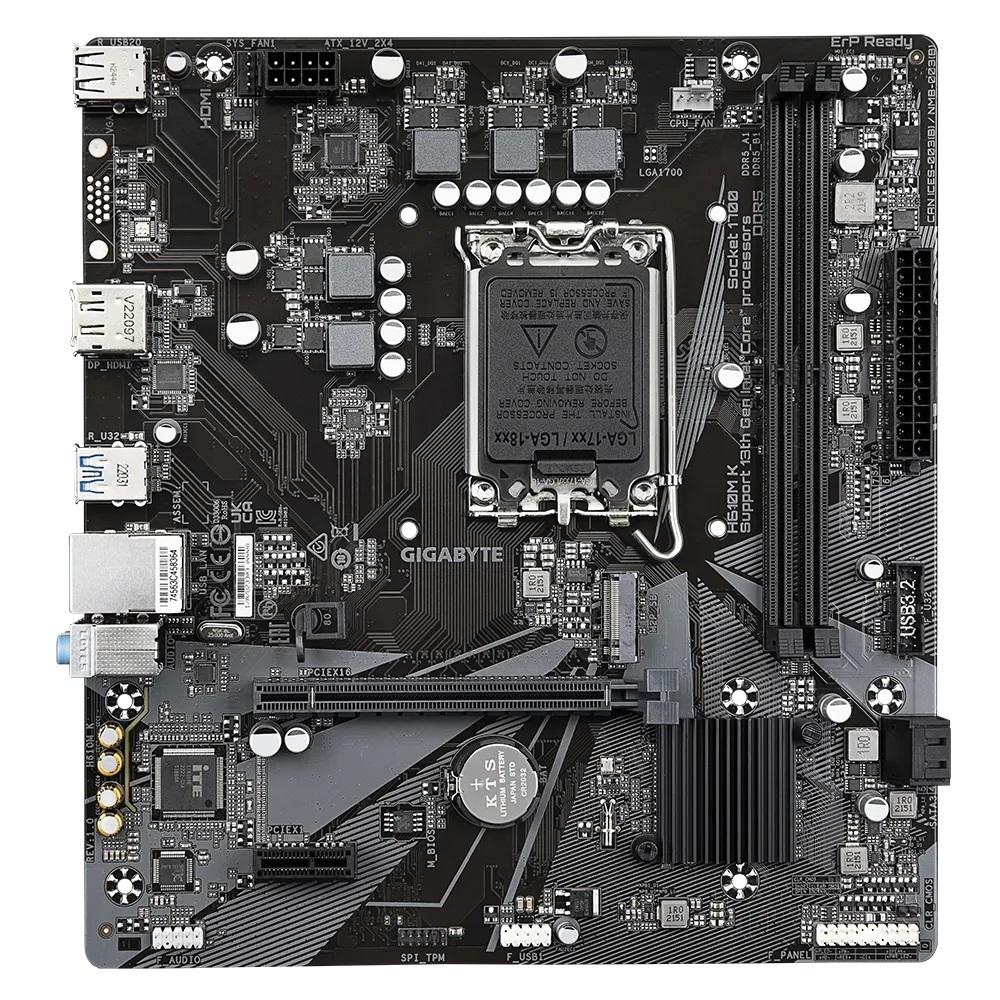 Motherboard Gigabyte H610M K V2 (LGA1700, H610, DDR5, USB3.2) - Image 3