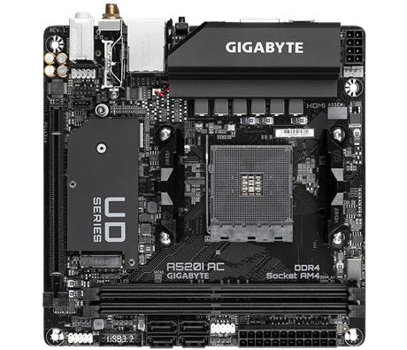 Motherboard Gigabyte A520I-AC (AM4, AMD, A520, DDR4, USB3.2, SATA3) - Image 4
