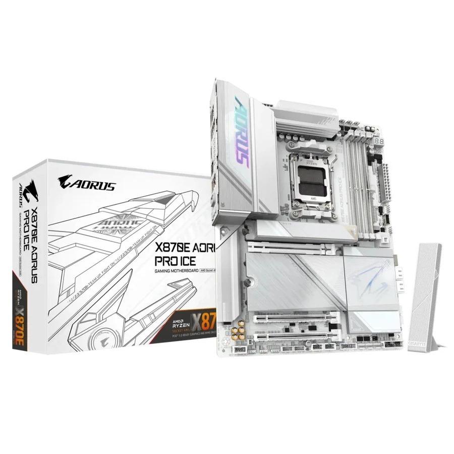 Motherboard Gigabyte X870E AORUS PRO ICE (AM5, AMD, X870, DDR5, USB3.2, SATA3) - Image 2