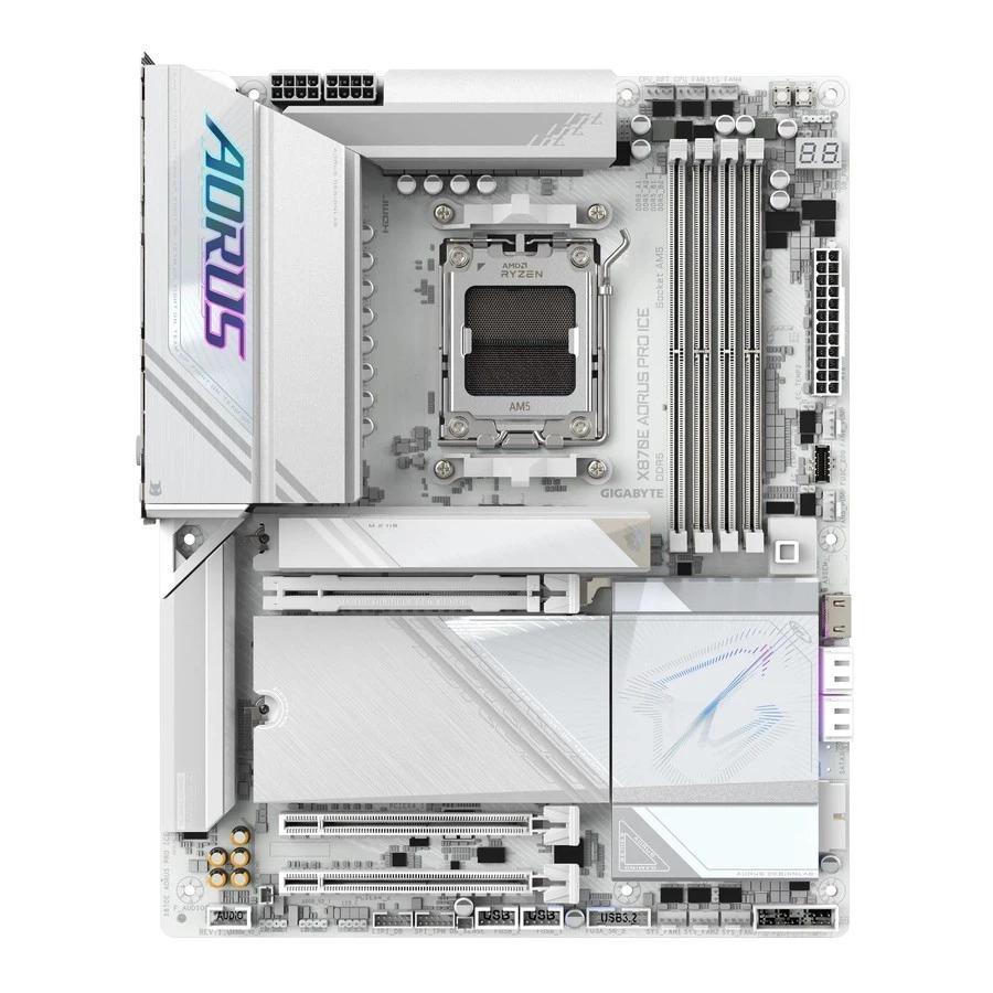 Motherboard Gigabyte X870E AORUS PRO ICE (AM5, AMD, X870, DDR5, USB3.2, SATA3) - Image 3