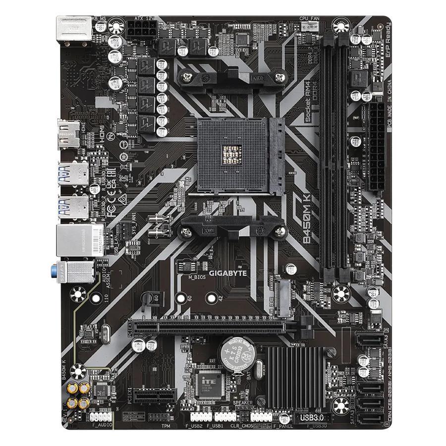 Motherboard Gigabyte B450M K (AM4, AMD, B450, DDR4, USB3.1) - Image 2