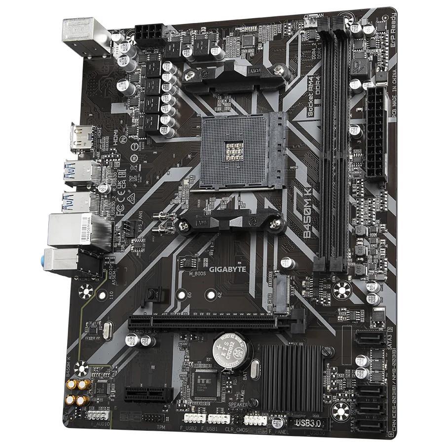 Motherboard Gigabyte B450M K (AM4, AMD, B450, DDR4, USB3.1) - Image 3