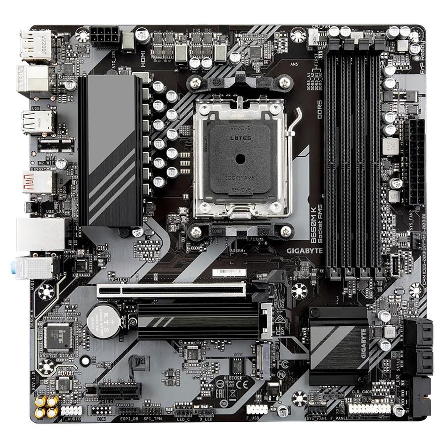 Motherboard Gigabyte B650M K (AM5, AMD, B650, DDR5, SATA3) - Image 2