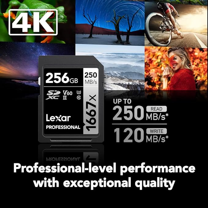 Lexar Professional 1667x SDXC UHS-II 64GB 4K - Memory Card 64 GB - Image 4