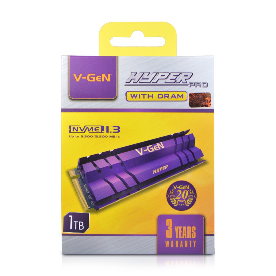 V-Gen SSD Hyper PRO Heatsink M.2 Pcie Gen3 Nvme 2280 1TB - M2 1 TB - Image 2