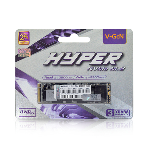 V-Gen SSD Hyper M.2 Pcie Gen3 Nvme 2280 512GB - VGen M2 512 GB - Image 2