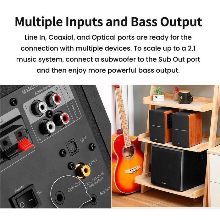 EDIFIER R1280DBs 2.0 Active Bluetooth Bookshelf Speaker with Bluetooth - Image 5