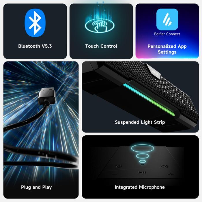 EDIFIER MG250 2.0 Soundbar Gaming & Multimedia Speaker RGB with Bluetooth - Image 2