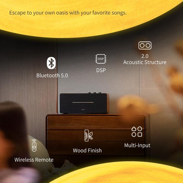 EDIFIER D12 Tabletop Integrated Stereo Speaker with Bluetooth - Image 2