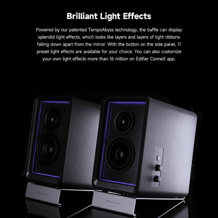 EDIFIER QR65 2.0 Desktop Active Monitor Speaker RGB Hi-Res Audio with GaN Charger & Bluetooth - Image 5