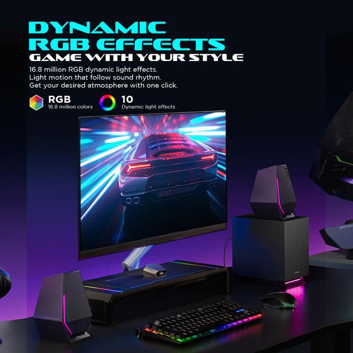 EDIFIER G1500 MAX 2.1 Desktop Gaming & Multimedia Speaker RGB with Bluetooth - Image 7
