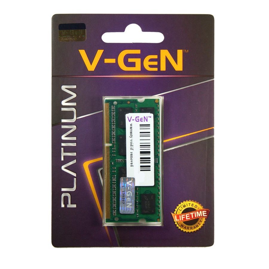 Memory RAM V-Gen Platinum Sodimm 4GB DDR3L PC12800 1600Mhz - Image 2