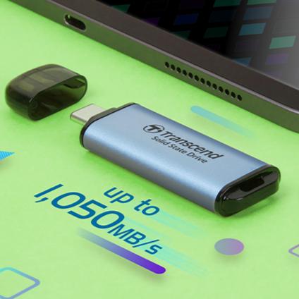 Transcend SSD Portable ESD300 512GB - 512 GB USB-Type C - Image 2