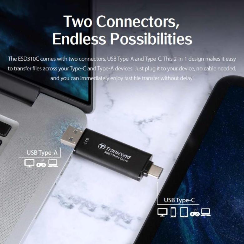 Transcend SSD Portable ESD310 256GB - 256 GB USB 3.2 Type C - Image 2