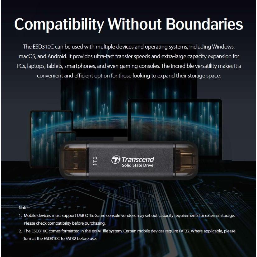 Transcend SSD Portable ESD310 256GB - 256 GB USB 3.2 Type C - Image 4